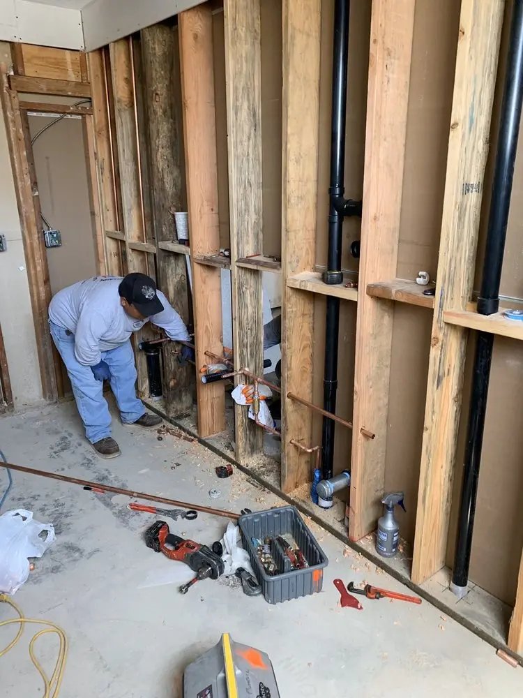 Commercial rough-in plumbing for Water Heater Replacement in Cherry Creek